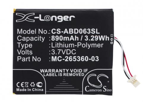 Batterie amazon kindle 7